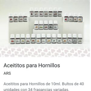 aceititos para hornillos