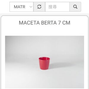 MACETA BERTA 7 CM