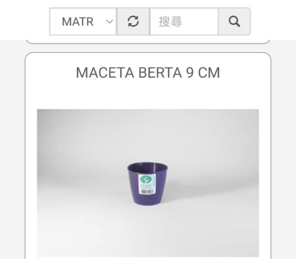 MACETA BERTA 9 CM