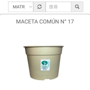 MACETA COMÚN N°17