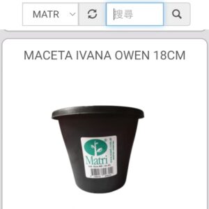 MACETA IVANA OWEN 18 CM