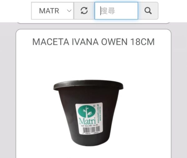 MACETA IVANA OWEN 18 CM