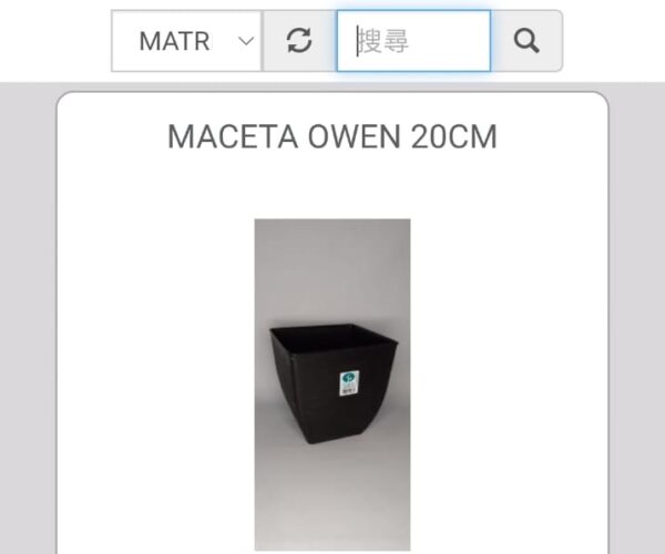 MACETA OWEN 20 CM